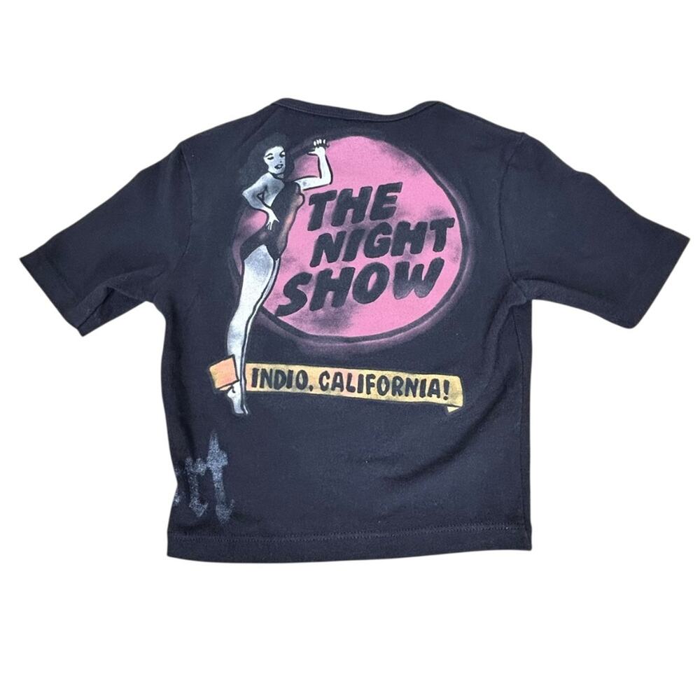 Travis Scott Cactus Jack Exclusive Coachella Merch Black Crop Top The Night Show - Picture 2 of 9